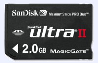Sandisk Memory Stick PRO duo 2 GB Ultra II