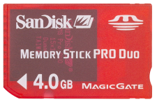 SanDisk MemoryStick Pro DUO 4GB Gaming