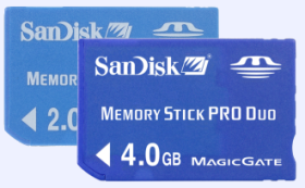 Memory Stick PRO Duo oud en nieuw