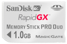 SanDisk MemoryStick Pro DUO 1GB Gaming RapidGX